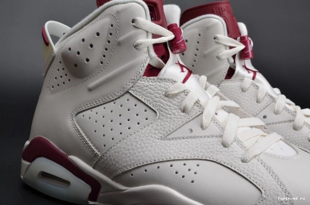 white Air 384664-116 Jordan Retro 6 Maroon 1125